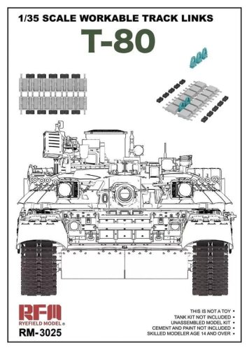 Przejdź do produktu Rye Field Model 3025 - 1:35 Workable Track Links for T-80