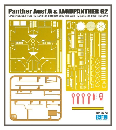 Przejdź do produktu Rye Field Model 2072 - 1:35 Panther Ausf.G & Jagdpanther G2 Upgrade Set