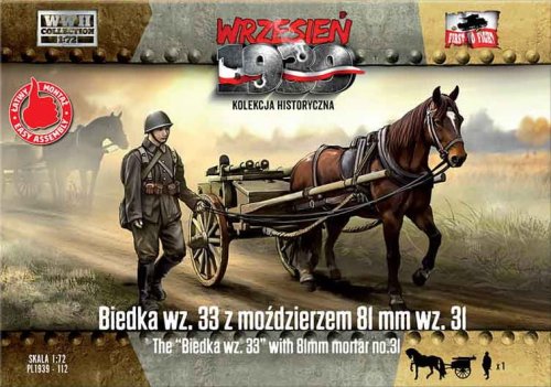 Przejdź do produktu First To Fight 112 - Wrzesień 1939 - 1:72 Biedka wz. 33 z Moździerzem 81 mm wz. 31 - Gazetka w zestawie z modelem