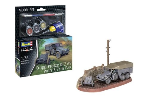 Przejdź do produktu Revell 63344 - 1:76 Krupp Protze Kfz.69 w/3,7 cm Pak model z farbami