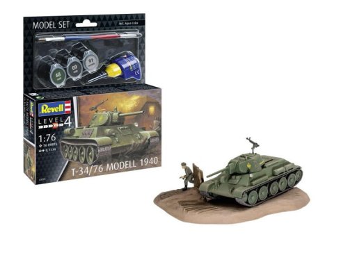 Przejdź do produktu Revell 63294 - 1:76 T-34/76 Model 1940 model z farbami