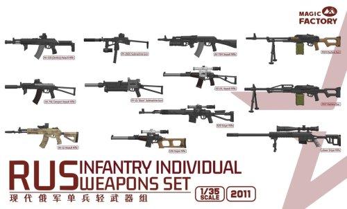 Przejdź do produktu Magic Factory 2011 - 1:35 Russian Infantry Individual Weapons Set