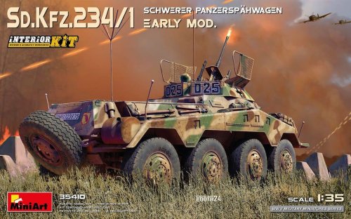 Przejdź do produktu Miniart 35410 - 1:35 Sd.Kfz. 234/1 Schwerer Panzerspahwagen Early Mod with interior