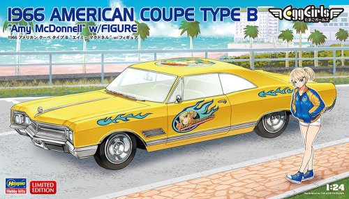 Przejdź do produktu Hasegawa SP598 52758 - 1:24 1966 American Coupe Type B Amy McDonnel w/ Figure