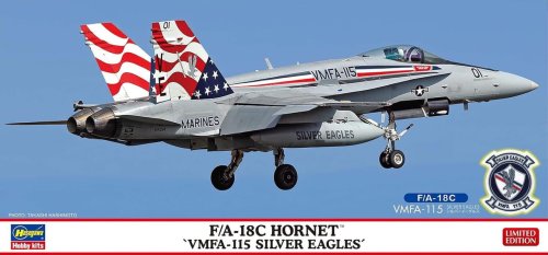 Przejdź do produktu Hasegawa 02471 - 1:72 F/A-18C Hornet VMFA-115 Silver Eagles