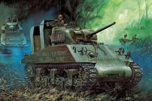 Academy 13562 - 1:35 M4A2 75 Pacific Theater
