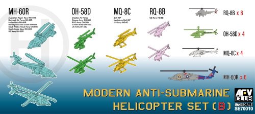 Przejdź do produktu AFV Club SE70010 - 1:700 Modern Anti-Submarine Helicopter Set B MH-60R / OH-58D / MQ-8C / MH-60R
