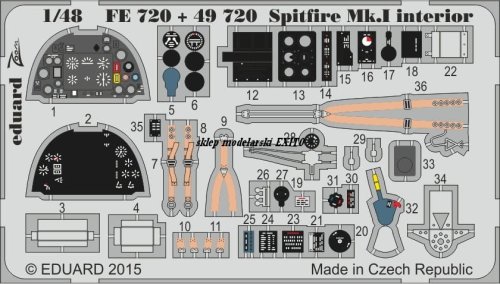 Przejdź do produktu Eduard FE720 - 1:48 Spitfire Mk.I interior S.A.