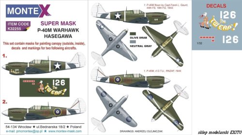 Przejdź do produktu MONTEX K32255 - 1:32 P-40M Warhawk