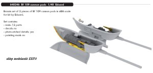 EDUARD 648246 - 1:48 Bf 109 cannon pods