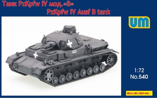 Przejdź do produktu Unimodels 540 - 1:72 Pz.Kpfw. IV Ausf. B
