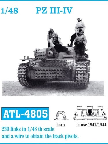 Przejdź do produktu Friulmodel ATL-4805 - 1:48 Metalowe gąsienice Pz.Kpfw. III/IV 1941-1944