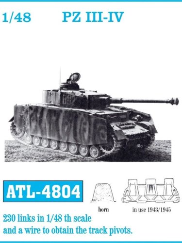 Przejdź do produktu Friulmodel ATL-4804 - 1:48 Metalowe gąsienice Pz.Kpfw. III/IV 1943-1945