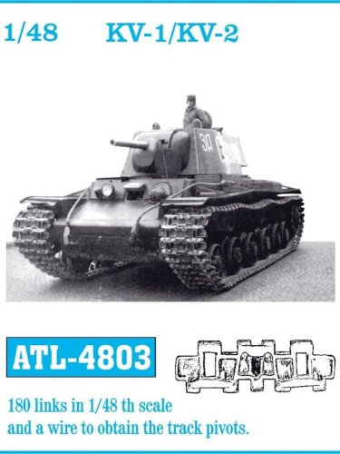Przejdź do produktu Friulmodel ATL-4803 - 1:48 Metalowe gąsienice KV-1 / KV-2