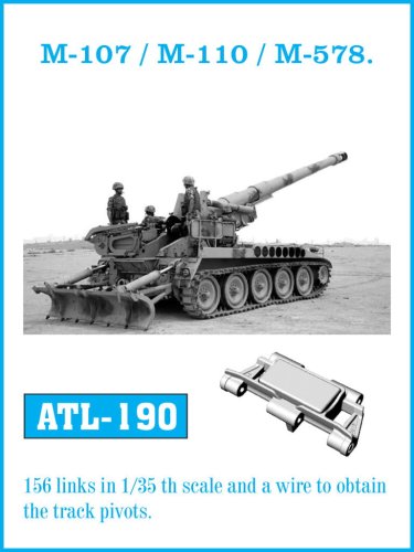 Przejdź do produktu Friulmodel ATL-190 - 1:35 Metalowe gąsienice M-107 / M-110 / M-578