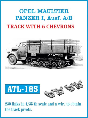 Przejdź do produktu Friulmodel ATL-185 - 1:35 Metalowe gąsienice Opel Maultier / Panzer I. Ausf. A/B