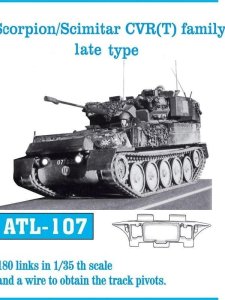 Friulmodel ATL-107 - 1:35 Metalowe gąsienice Scorpion/Scimitar CVR (T) typ późny