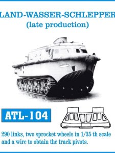Friulmodel ATL-104 - 1:35 Metalowe gąsienice Land-Wasser Schlepper late