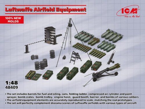 Przejdź do produktu ICM 48409 - 1:48 Luftwaffe Airfield Equipment