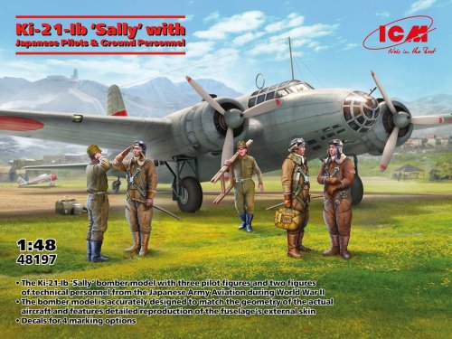 Przejdź do produktu ICM 48197 - 1:48 Ki-21-Ib Sally with Japanese Pilots & Ground Personnel