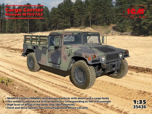 Przejdź do produktu ICM 35436 - 1:35 Cargo Carrier Humvee M1097A2
