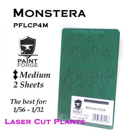 Przejdź do produktu Paint Forge PFLCP4M - Monstera tropikalna wycinana laserowo rozmiar Medium