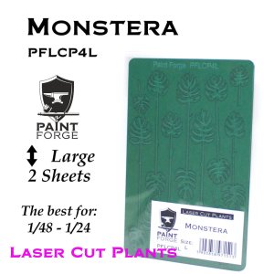Paint Forge PFLCP4L - Monstera tropikalna wycinana laserowo rozmiar Large