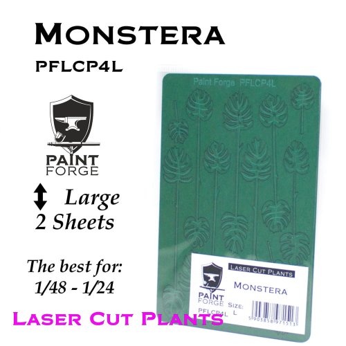 Przejdź do produktu Paint Forge PFLCP4L - Monstera tropikalna wycinana laserowo rozmiar Large