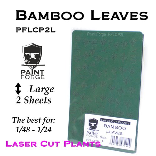 Przejdź do produktu Paint Forge PFLCP2L - Liście bambusowe wycinane laserowo rozmiar Large