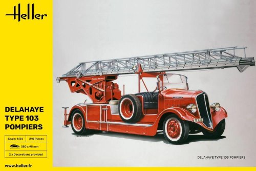 Przejdź do produktu Heller 80780 - 1:24 Delahaye Type 103 Pompiers