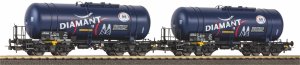 PIKO 58284 H0 - Zestaw 2 wagonów cystern 406Ra PKP ep. VI