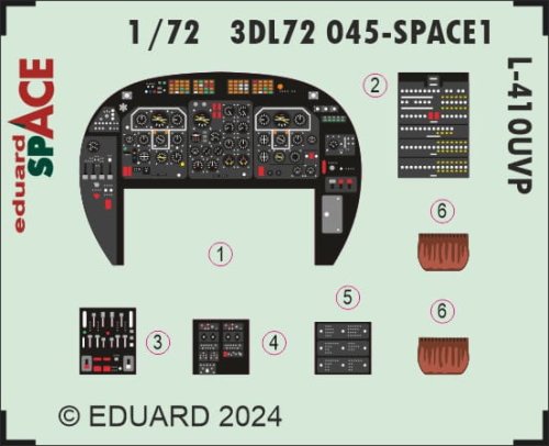 Przejdź do produktu Eduard 3DL72045 - 1:72 L-410UVP Space 3D Decals + PE