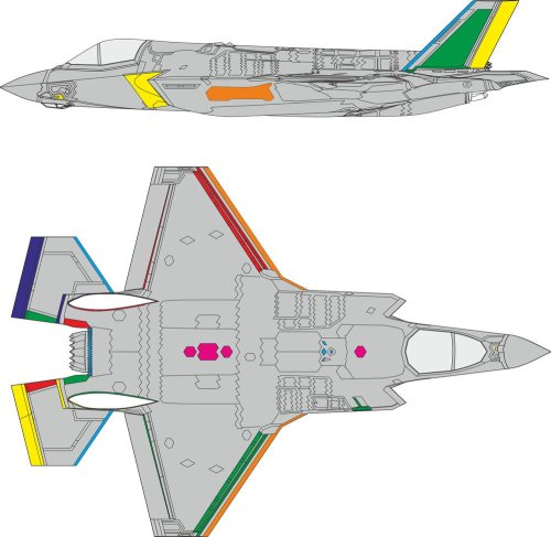 Przejdź do produktu Eduard CX672 - 1:72 F-35B RAM coating