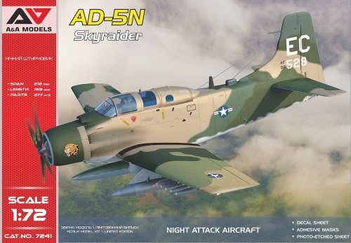 Przejdź do produktu A&A Models 7241 - 1:72 AD-5N Skyraider