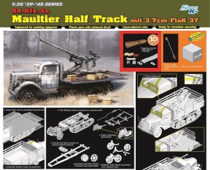 Dragon 6788 - 1:35 Sd.Kfz. 3a Maultier Half Track mit 3,7 cm FlaK 37