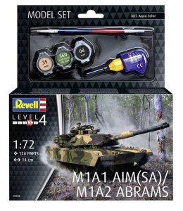 Revell 63346 - 1:72 M1A1 AIM(SA) M1A2 Abrams model z farbami
