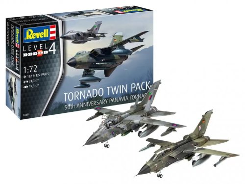 Przejdź do produktu Revell 03801 - 1:72 Tornado Twin Pack 50th Anniversary Panavia Tornado