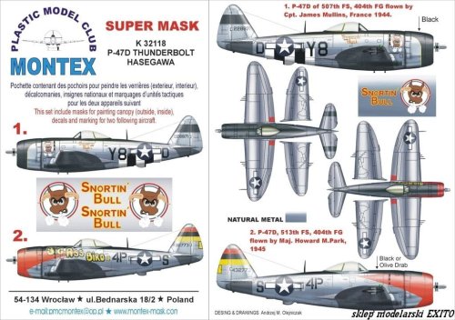 Przejdź do produktu MONTEX K32118 - 1:32 P-47D Bubbletop