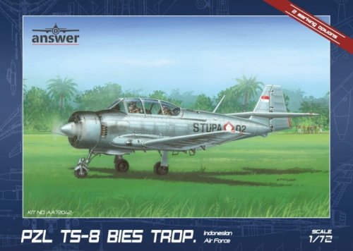 Przejdź do produktu Answer AA72042 - 1:72 PZL TS-8 Bies Trop. Indonesian Air Force