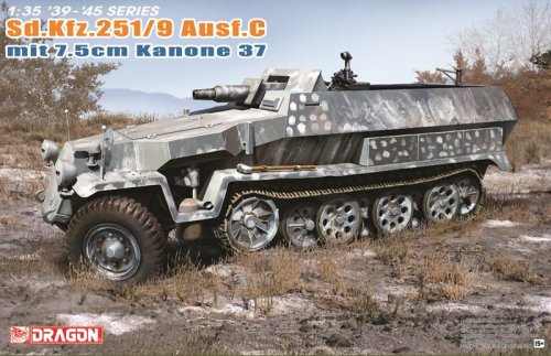 Przejdź do produktu Dragon 6225 - 1:35 Sd.Kfz.251/9 Ausf. C mit 7,5cm Kanone 37
