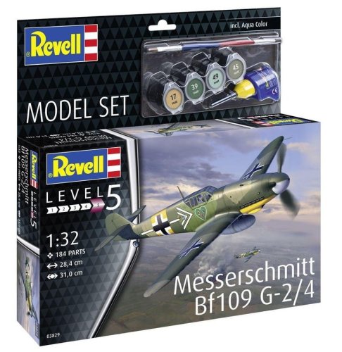 Przejdź do produktu Revell 63829 - 1:32 Messerschmitt Bf 109 G-2/4 model z farbami
