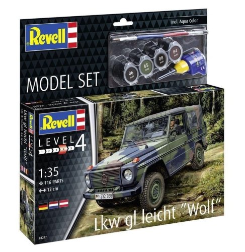 Przejdź do produktu Revell 63277 - 1:35 Lkw Gl Leicht Wolf model z farbami