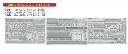 Przejdź do produktu Eduard BIG5374 - 1:350 USS Ranger CV-4