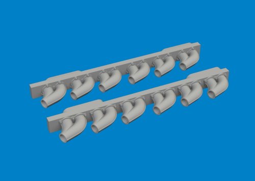 Przejdź do produktu Eduard 6481050 - 1:48 P-39 exhaust stacks rounded Print 3D