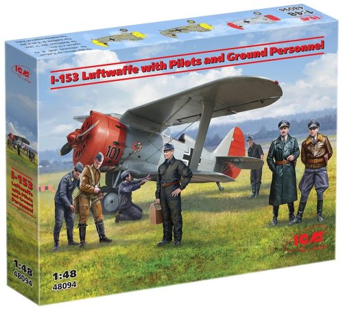 Przejdź do produktu ICM 48094 - 1:48 I-153 Luftwaffe with Pilots and Ground Personnel