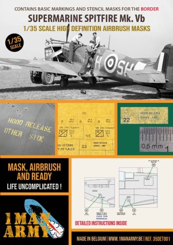 Przejdź do produktu 1 Man Army 35DET001 - 1:35 Spitfire Mk. Vb - Border