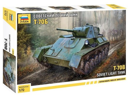 Przejdź do produktu Zvezda 5078 - 1:72 Soviet Light Tank T-70B