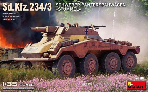 Przejdź do produktu Miniart 53001 - 1:35 Sd.Kfz.234/3 Schwerer Panzerspahwagen Stummell