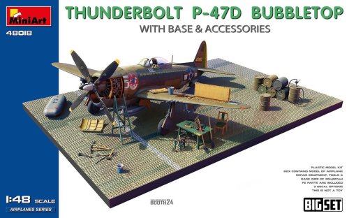 Przejdź do produktu Miniart 48018 - 1:48 Thunderbolt P-47D Bubbletop with Base & Accessories