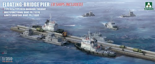 Przejdź do produktu Takom 6015 - 1:350 Floating-Bridge Pier with 8 Ships
